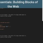 HTML Essentials: Building Blocks of the Web