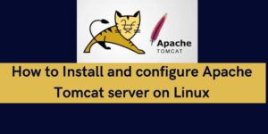 Read more about the article How to Install and configure Apache Tomcat server on Linux